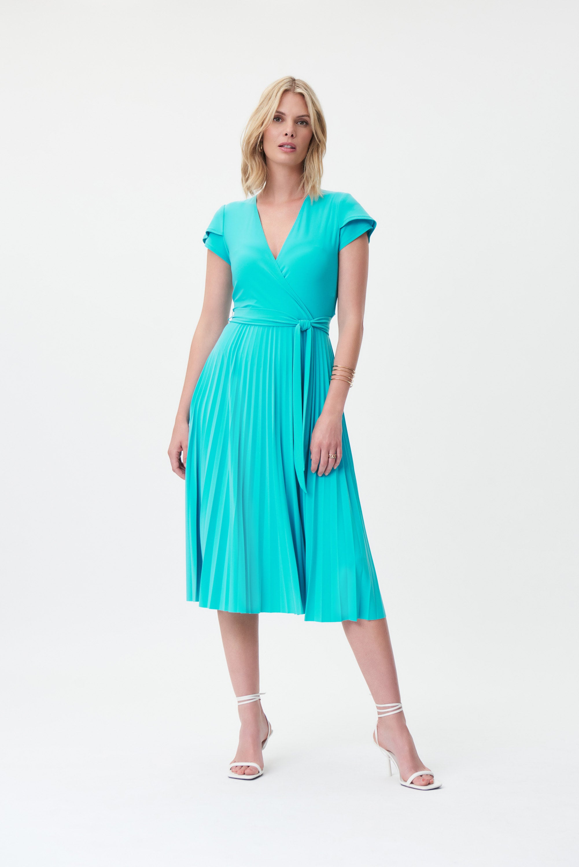 sachin and babi light blue dress Beautiful Palm Springs Dress by the Joseph Ribkoff Summer Collection  #232029 | The Black Bunny Boutique