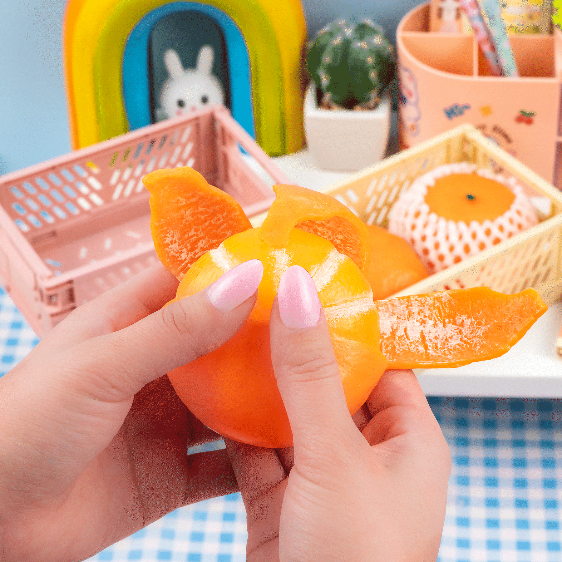 Tangerine Cutie Peeling Fidget Sensory Toy | The Black Bunny